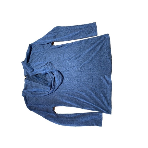 Jenny Boston Women's Hooded pullover shirt with pocket. Super soft. Blue. Small - Picture 5 of 5